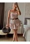Floral Patterned Mini Skirt