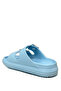 Double Buckle Lightweight Eva Summer Beach Slippers Pool Slippers Sink Slippers Baby Blue - 6