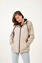 Sports Women's Stone Waterproof and Wind-Resistant Lined Hooded Raincoat - Windbreaker