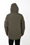 Men's Khaki Fleece Fur Water and Windproof Hooded Winter Coat & Coat & Parka - 4