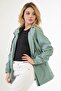Sports Women's Mint Green Hooded Waterproof and Wind-Resistant Lined Raincoat - Windbreaker
