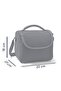 Kids Dark Gray Black Dinosaur Patterned Thermo Lunch Bag 11837 - 5