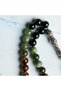 Certified Natural Apatite, Citrine, Tiger's Eye, Jade Stone and Black Tourmaline 8 mm Scorpio Sign Prayer Beads - 4