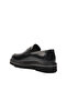 Black Opening Genuine Leather Men's Casual Shoes - 4
