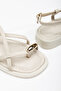 Women's Gold Ring Detailed Daily Sandals - 6
