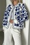Women's White Embroidery Detailed Jacket - 2