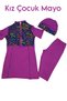 Half Sleeve Children's Swimsuit Zipper Children's Swimsuit Short Sleeve Swimsuit Girls' Swimsuit - 9