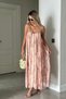Women's Chain Detailed Patterned Tulle Dress