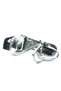 Mehtap Stripe Stone Detailed Single Strap Women's Heeled Evening Dress Shoes Silver - 5