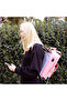 Cats USB Port Backpack Pink - 7