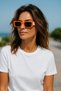 Jeniy White - Orange Sunglasses Geometric New Season Popular Women's Glasses Color - 3