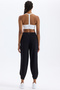 Elastic Leg Side Slit Trousers Black - 5
