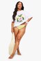 Plus Size Women's T-Shirt 100% Cotton White Oversize Guava Fruit Printed Summer - 3