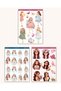 Set of 6 Women Themed Stickers–12X17 cm | Bullet Journal,Scrapbook,Agenda and Planner - 3