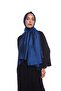 Double Sided Silk Shawl - Sapphire - 2