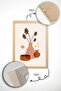 3 Piece Real Raw Wood Framed Painting Set - Model 6 - 3