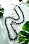 6&8 mm Genuine Onyx Natural Stone Long Unisex Necklace (70-80 cm)