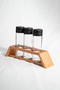 Vega 3-Piece Spice Rack Set, 3-Piece Spice Rack Set with Wooden Stand - 2
