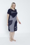 Women's Plus Size Cotton Stretch Fabric Dress 5410 - 5