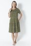 Women's Cotton Modal Fabric Patterned Summer Dress 7851 - 3
