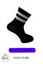 6 Pack Mixed Pattern Unisex College Socks - 4
