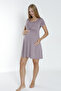 Women's Viscose Combed Fabric Nursing Featured Maternity and Maternity Nightgown 13280 - 4