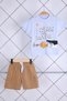 2-Piece T-Shirt Linen Shorts Baby Boy Children's Holiday Bottom Top Suit 02021 - 2