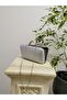 Women's Big Stone Look Silver Evening Dress Clutch Chain Strap Hand Wedding Engagement Night Shoulder Bag - 7