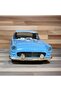 Nostalgic Metal Pull Drop Car Blue Doors Open (1/36 Scale) Mod:1 - 3