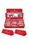 Faber-Castell Dust Free Triangle Red School Eraser 18 72 37 (5 Pieces)