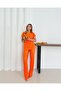 Women's Pleated Casual Blouse and Pocket Trousers Set - 8