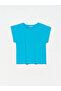 3504 Crew Neck Combed Cotton T-Shirt-Turquoise - 2