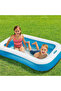 Inflatable Blue Rectangular Pool For Kids – Soft Base, Ideal For Indoor & Outdoor Fun, 166x100x28cm - 2