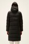 Wayfarer Puffer Black Hooded Long Women's Coat - 3