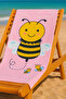 Bee Patterned Beach Towel 70X150
