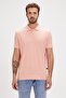 Pure polo neck pink men's t-shirt