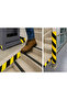 Self Adhesive Yellow Black Marked Reflective Reflective Warning Tape Strip Tape 10cm 10 Mt - 5