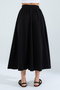 Women's A-Line High Waist Pocketed Flowy Flared Skirt - Textured Linen - 8