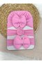 Baby Girl Pink Bow Bonnet Bandana Set of 3
