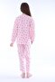 Minimal Flower Detailed Blue Girls' Pajama Set - 5