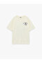 Comfortable Fit Short Sleeve Cotton Licensed Snoopy T-Shirt with Printed Back - 3