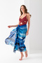 Aquarium Dolphin Pattern Chiffon Pareo, Digital Printing, Quick Dry Pareo, 200X100Cm, Beach Clothing, Pareo