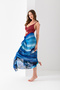 Aquarium Dolphin Pattern Chiffon Pareo, Digital Printing, Quick Dry Pareo, 200X100Cm, Beach Clothing, Pareo - 6