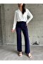 Lycra Crepe Trousers with Velcro Waist