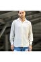 Cream Linen Shirt Loose Fit Baggy Collar