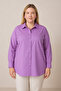 Women's Plus Size Comfortable Shirt - Lilac - 6