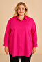 Women's Plus Size Comfortable Shirt - Fuchsia - 2