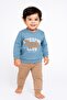 Dude Süzene Embroidered Baby Boy Two String Seasonal Bottom Top Set