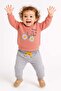 Daisy Bicycle Printed Baby Girl Bottom Top Set - 2