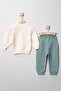 Tractor Printed Baby Boy 100% Cotton Seasonal Bottom Top 2-Piece Set - 4